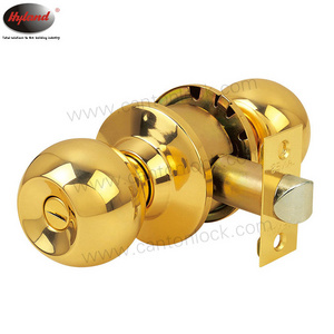 Entrance Knob Door Lock For Ecuador & Peru, round ball Hyland OEM satin Stainless Steel Cylindrical door lock, 587 PB ET