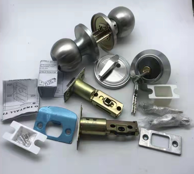 Combo Lock stainless steel door lock,  USA Apartment Traditional Entrance Passage Keyed alike Entry Door Knob Lock