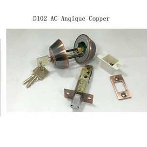 Deadbolt Door Lock double Cylinder ,  Hyland OEM D102 AC , Stainless steel door lock with brass keys.