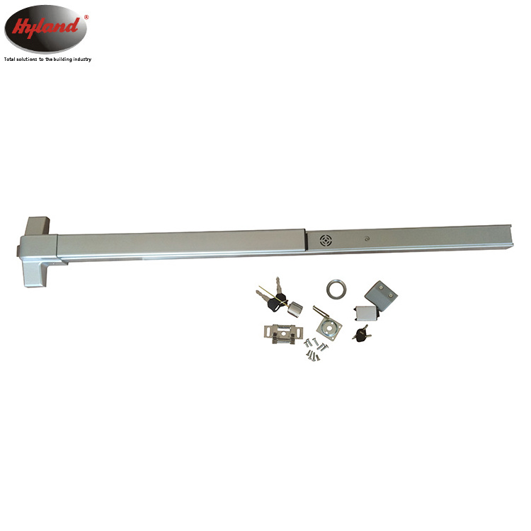 HYLAND OEM Customized length push bar exit device door security bar with smart alarm function fire door locks