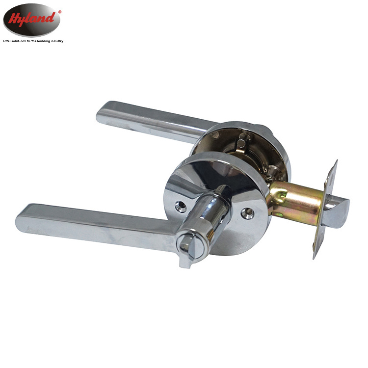 Hotel/privacy door handle lock, zinc alloy lever door lock. Hyland OEM LH853 CP BK , heavy duty tubular lever set