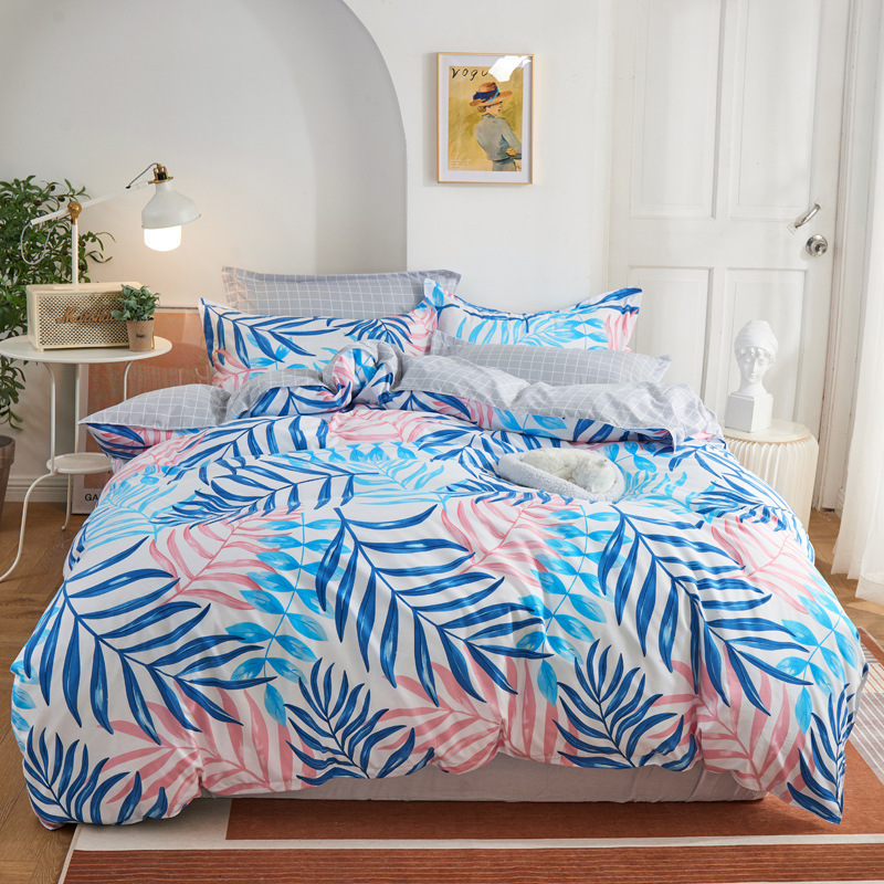 Wholesale Aloe cotton Brushed Microfiber Duvet Cover High Quality Luxury Bed Sheet Duvet Cover 4pieces Bedding Sets