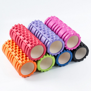 Exercise Foam Roller Extra Firm High Density Deep Tissue Massager With Spinal Canal Yoga Roller