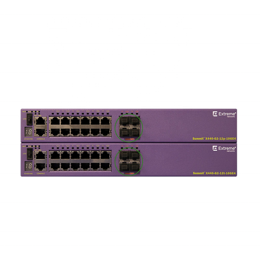 Extreme Networks ExtremeSwitching X440-G2 X440-G2-48p-10GE4  16535 - switch - 48 ports - managed - rack-mountable