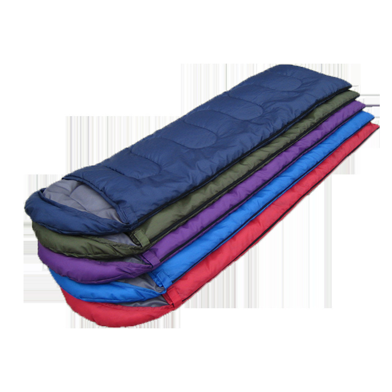 Envelope hooded sleeping bag spring, summer and autumn sleeping bag outdoor camping Adult sleeping bag