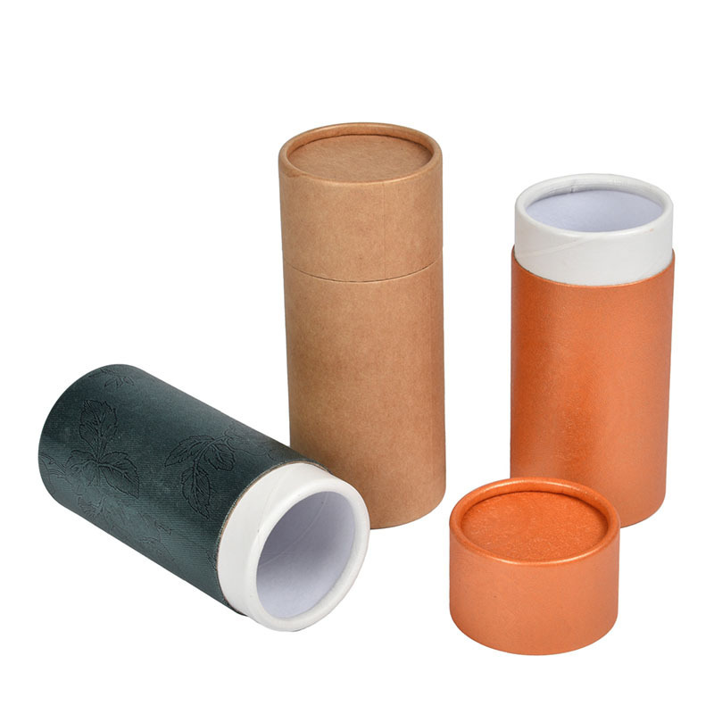 Custom Kraft Round Tube Paper Flower Cylinder Gift Box Recycle Craft Paper Tube paper cans packaging boxes