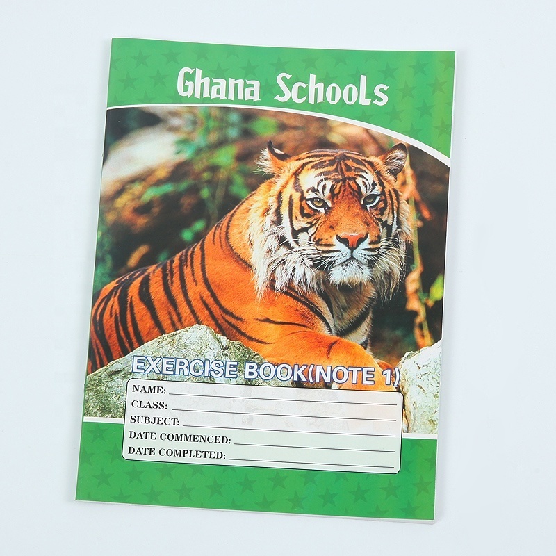 China Factory Custom Ghana School Stationary Exercise Book French Lines Notebooks 48 Pages