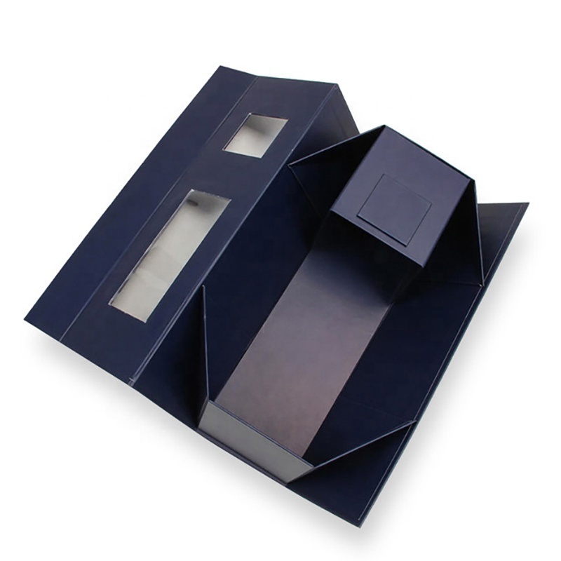 Cardboard Paper Champagne Boxes Wholesale Custom Low Price Wine Set Gift Promotional OEM Wine Carton Packaging