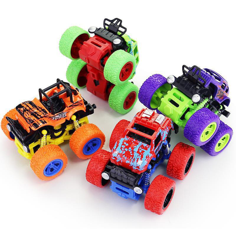 Children's Car toy fall resistant four-wheel Drive Inertia Stunt Off-road Vehicle Model Big Hot Wheel Inertial Stunt car toy