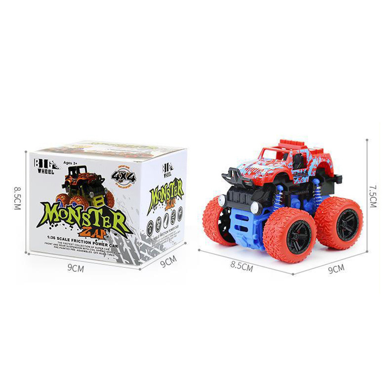 Children's Car toy fall resistant four-wheel Drive Inertia Stunt Off-road Vehicle Model Big Hot Wheel Inertial Stunt car toy