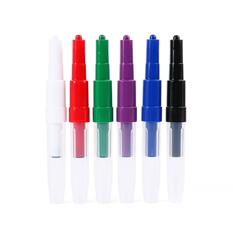 Multiple colors magic spraying watercolor air brush blow pen with paper Stencil