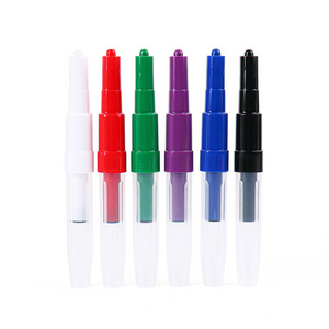 Multiple colors magic spraying watercolor air brush blow pen with paper Stencil