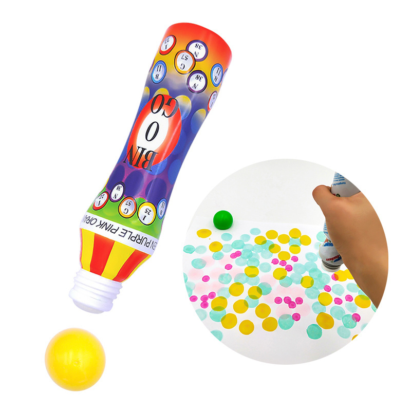 Hot sale refillable bingo dauber, Art Paint Squeeze Dabber Marker Mops Empty Soft Plastic Graffiti Bingo marker