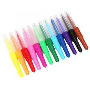 Factory Selling Six Color Drawing Toy Felt Tip Spray Air Brush Color Pen Blow Art Marker for Art Painting Graffiti