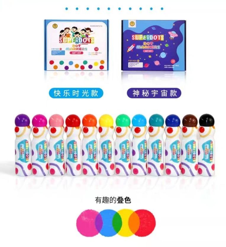 bingo marker Bingo Dauber Hot Selling 43mlLarge Capacity for Art Graffiti children educational toys games 18mm tips