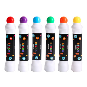 customized logo bingo marker big capacity 118 ml non toxic ink plastic bottle dab pen sponge tip applicator bingo daubers