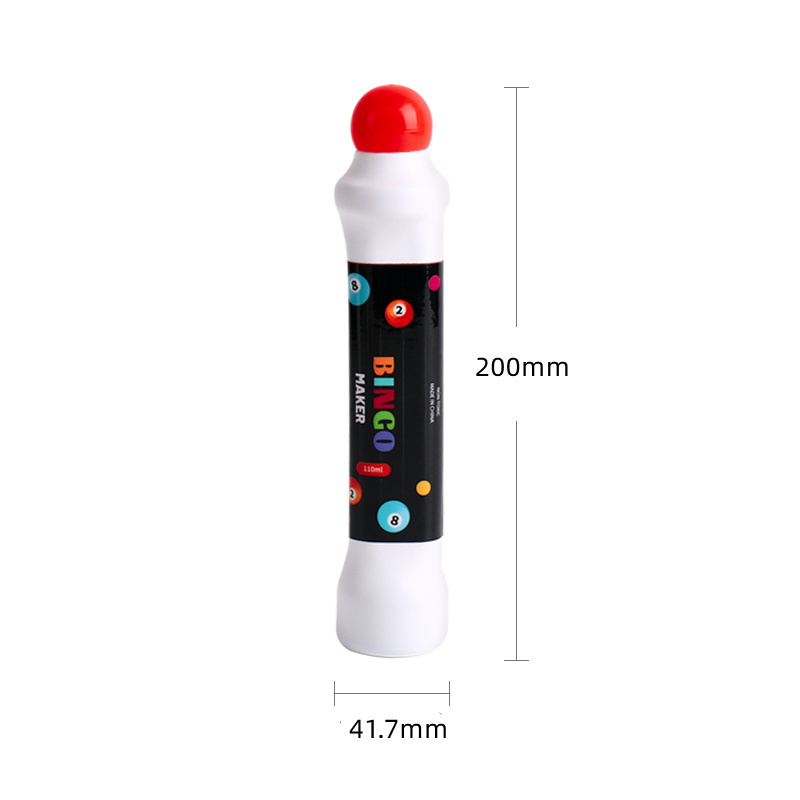 customized logo high capacity bingo marker 118 ml  Bingo card game plastic dab pen sponge nib applicator bingo daubers