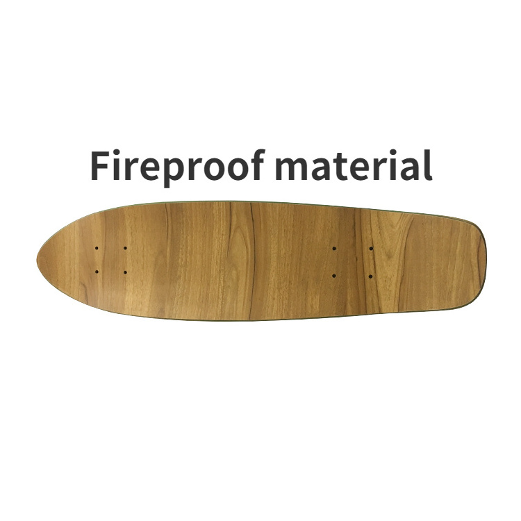 100% Canadian maple Custom Cruiser skateboard deck with Fireproofing wood for blank old school surf skate