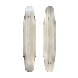 High quality dancer trick Longboard Deck in 46 * 9.5 inch Bamboo Canadian Maple with custom printing dancing longboards