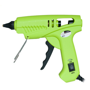 High power 60W 100W dual temp Pistolet green hot melt glue gun with sticks