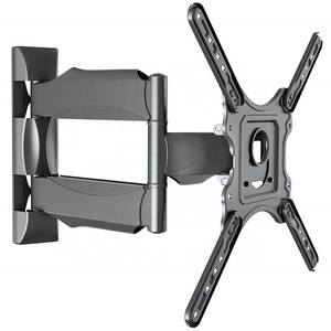 Max VESA 400*400mm Television Swing Arm Mounts Dual Arm Swivel Lcd Led Full Motion TV Wall Mount