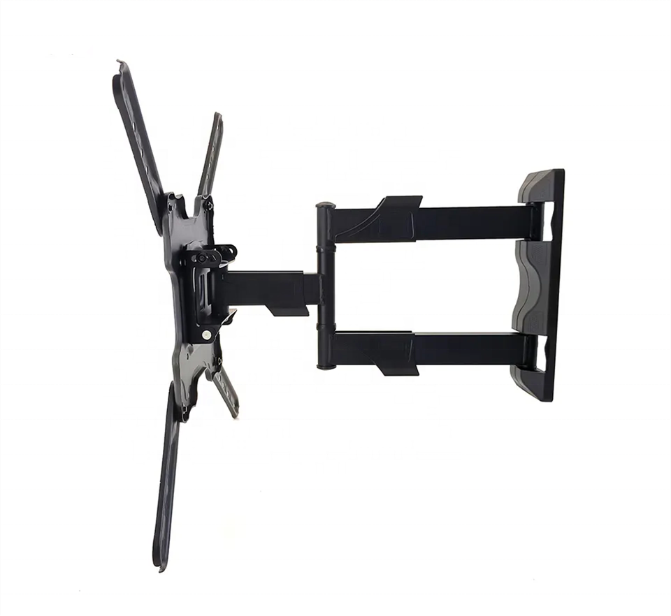 Max VESA 400*400mm Television Swing Arm Mounts Dual Arm Swivel Lcd Led Full Motion TV Wall Mount