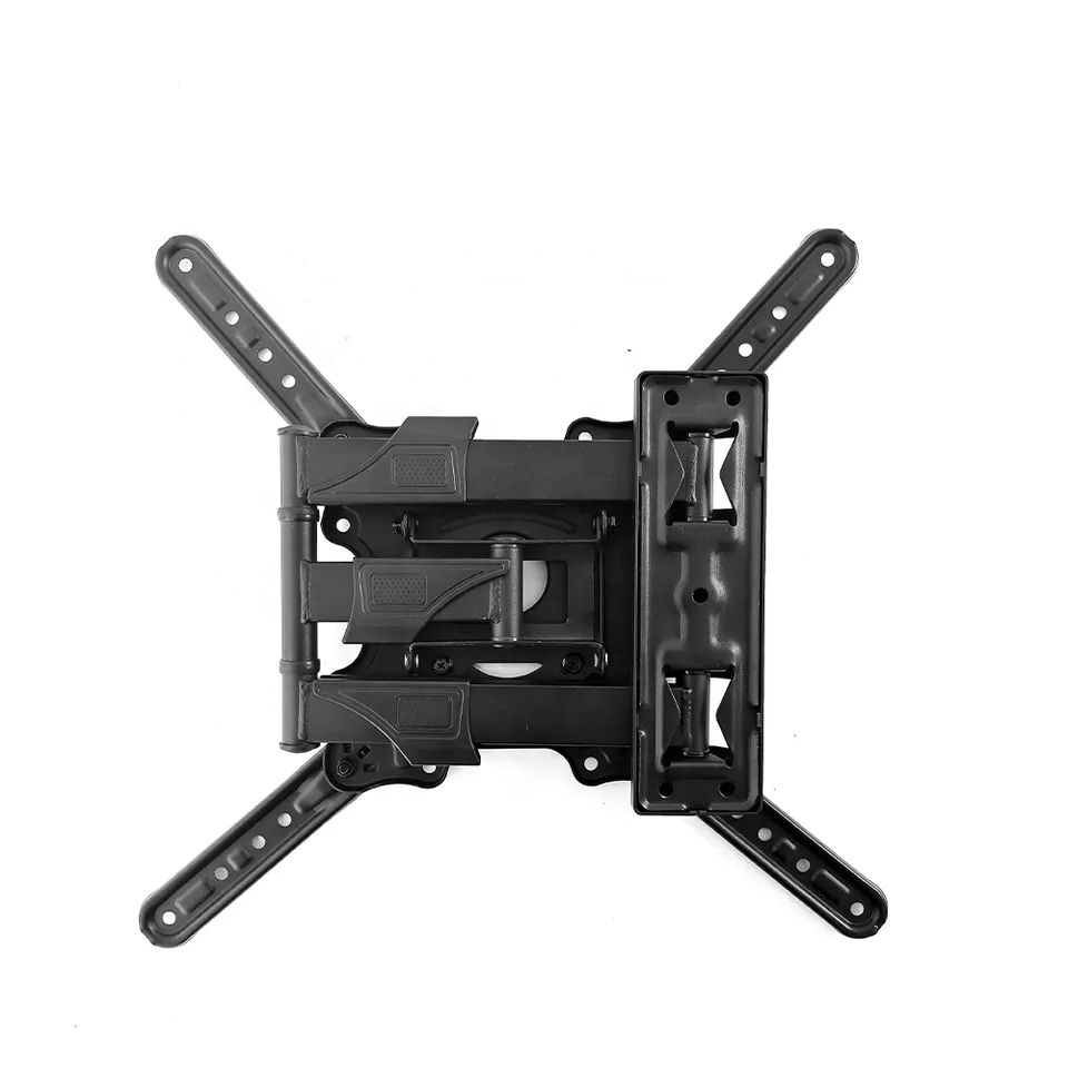 Max VESA 400*400mm Television Swing Arm Mounts Dual Arm Swivel Lcd Led Full Motion TV Wall Mount