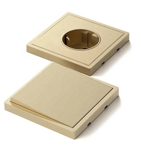 Honyar EU GERMAN FRENCH Standard 16A 230V Wall Light Switches and Sockets Electrical Gold Color