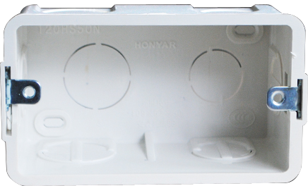 Honyar Plastic Junction Box Wall Light Switch and Socket Mounting Box White 86 type Socket Back Box