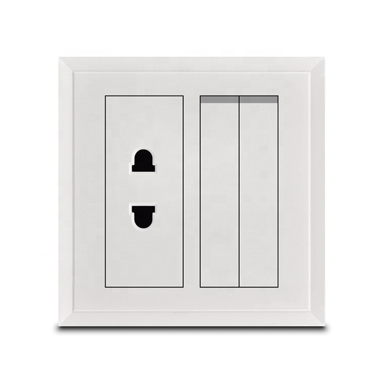 Honyar Electric Switch Socket 86 Type Bangladesh Myanmar Cambodia 2 Pin Universal Wall Socket