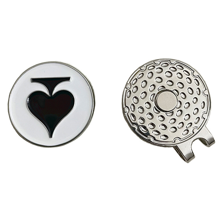 Wholesale Cheap Bulk Sport Custom Blank Metal Golf Accessories Soft Hard Enamel Golf Ball Marker