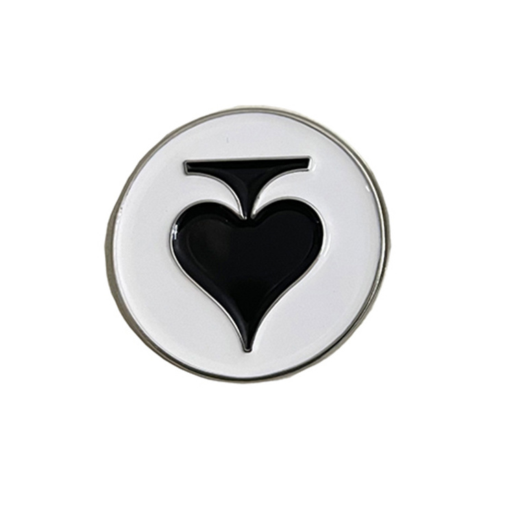 Wholesale Cheap Bulk Sport Custom Blank Metal Golf Accessories Soft Hard Enamel Golf Ball Marker