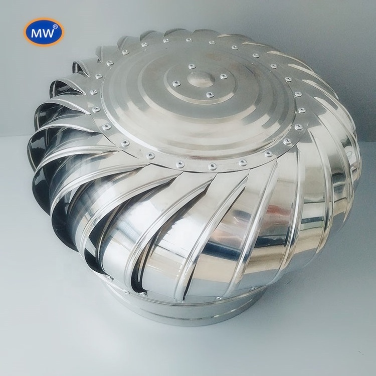 Super quality stainless steel 500mm turbine roof top ventilation exhaust fans/roof mounted industrial turbine exhaust fan