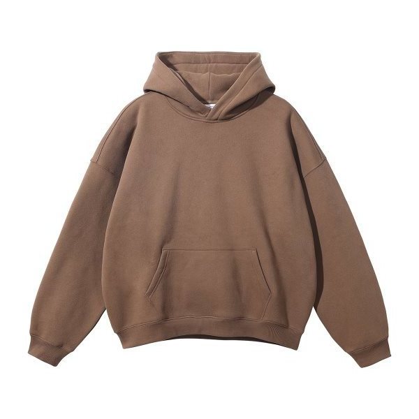 350gsm High Quality Pullover Blank Unisex Custom Heavyweight Fleece Boxy Men Hoodie No Drawstring