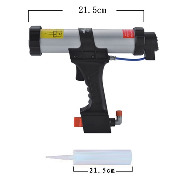 High Quality Low Noise  310ml Cartridge Sealant Caulking Gun 10.5oz Air Pneumatic Sausage Soft Pak Caulking Gun