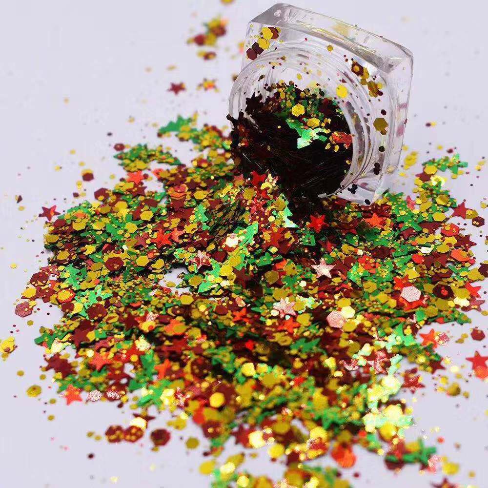 Decoration glitter powder flake mix snow tree Christmas glitter powder