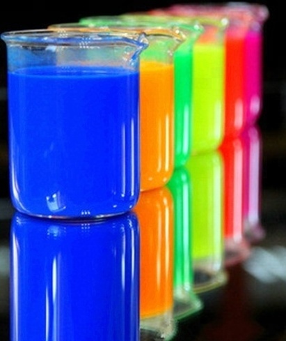 Fluorescent liquid pigment dispersion for waterbased inks such as  highlighter, textiles dying or printing,coatings etc.