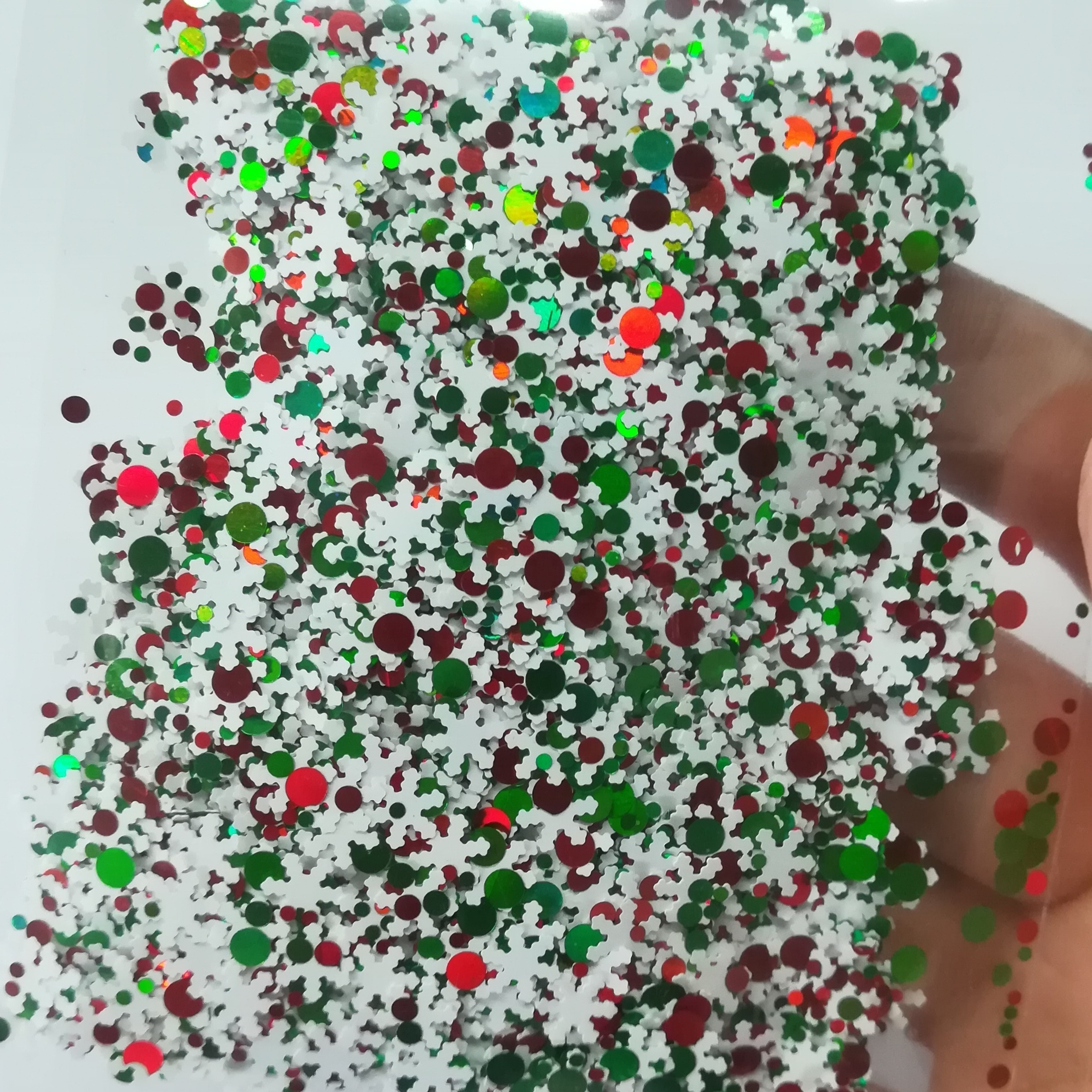 For Christmas! Mixed polyester Chunky glitter flakes for decoration all festivals,craft, toys, cosmetics, make up, nail art etc