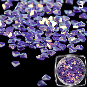 decoration glitter powder flake  3D diamond for nail polish