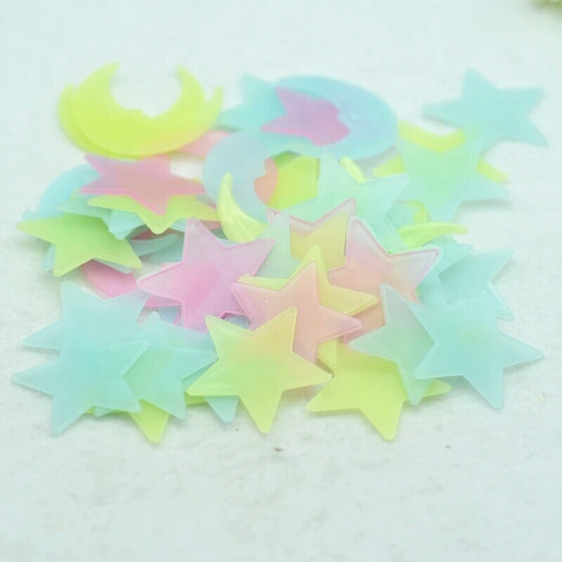 Glow star glow in the dark stickers photoluminescent stickers for Christmas,holiday decoration,gifts etc.