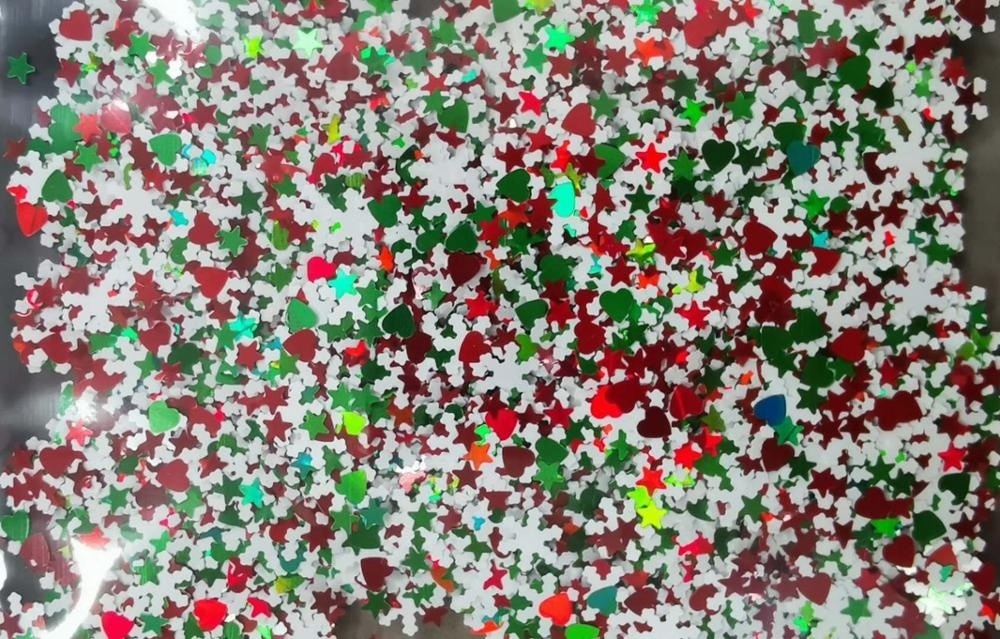 For Christmas! Mixed polyester Chunky glitter flakes for decoration all festivals,craft, toys, cosmetics, make up, nail art etc