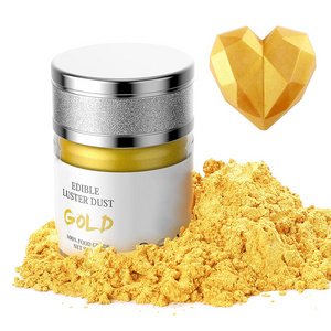 Edible baking pearl golden food powder glitter for chocolate cake candy