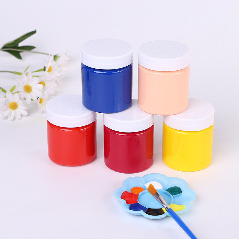 12 colors 100ml acrylic paint hand-painted wall painting DIY textile creative pigment color painting acrylic paint