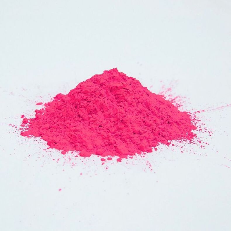 Fluorescent pigment powder for coat ink plastic paint and cosmetic