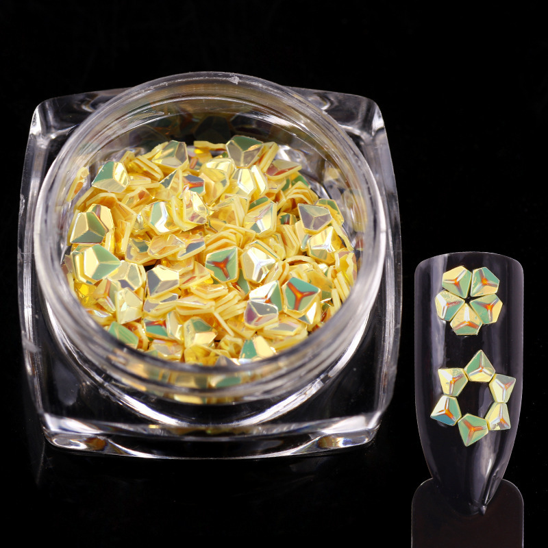 decoration glitter powder flake  3D diamond for nail polish