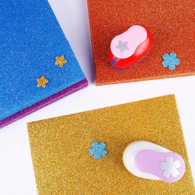 Glitter color eva sheets glitter eva foam paper for student shinny craft