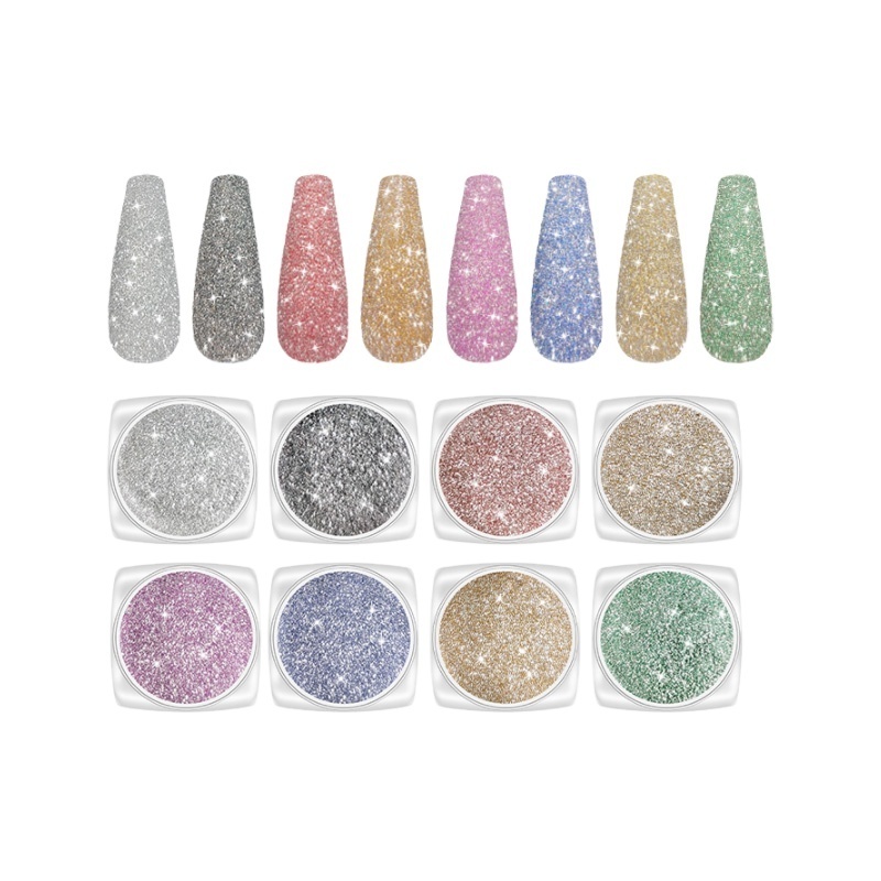 Cosmetic Pigment Diamond Sparkling Crystal Disco Glitter Holographic Nail Glitter