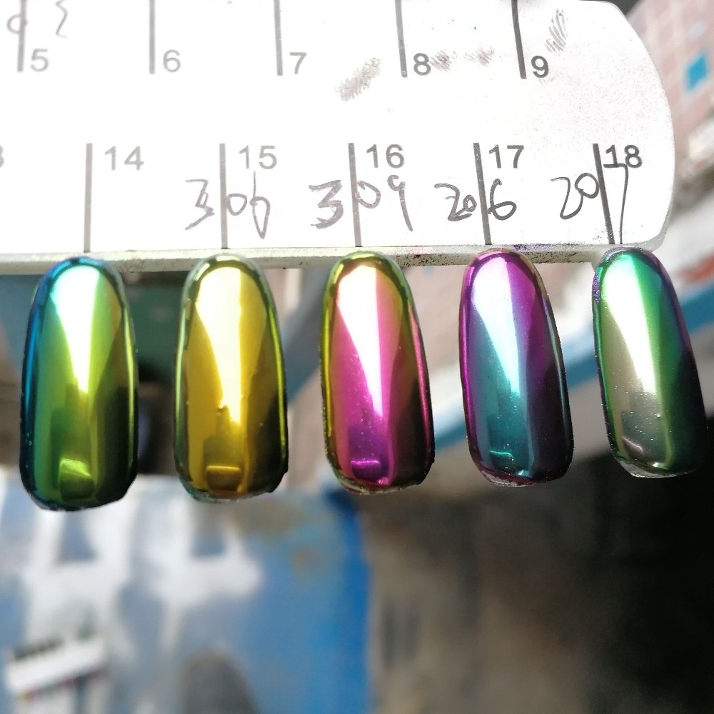 Chameleon Mirror Chrome Pigment with rainbow effect for nail cosmetics makeup paint ink paint crafts dropper automobile  paint