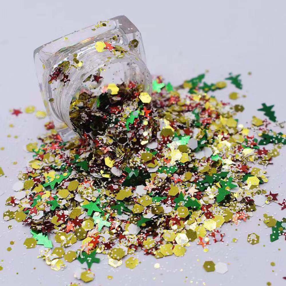 Decoration glitter powder flake mix snow tree Christmas glitter powder