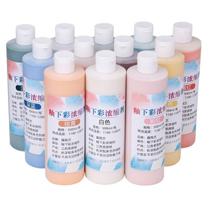 High concentrated ceramic underglaze color medium temperature liquid glaze ceramic art painting pigment 500ml